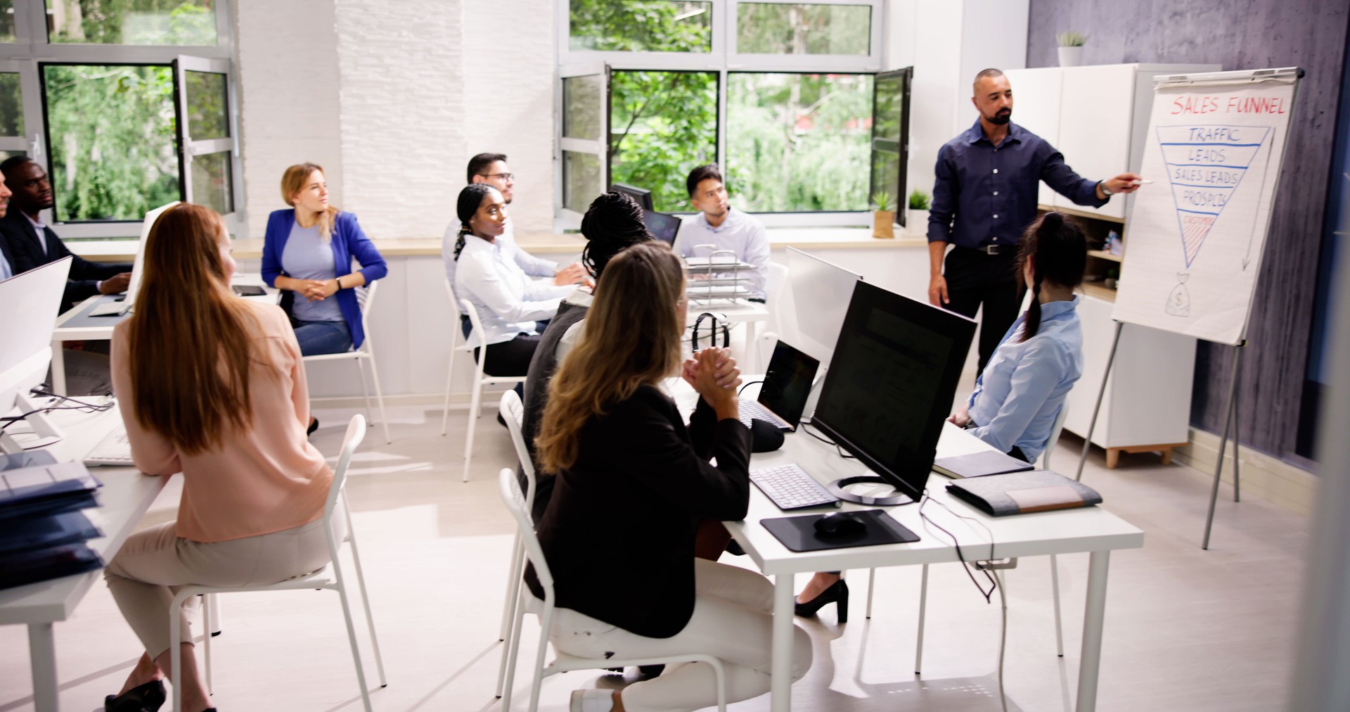 Corporate Training Presentation In Classroom